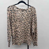 Jupee Women's Size L Blush Animal Print Sweater