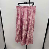 Maeve Junior's Size 14 Fuschia Shimmer Skirt