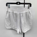 Sol Borne Women's Size 6 White Textured Shorts