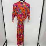CEYLIN Women's Size 16 Orange Floral Dress