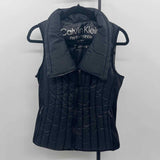 Calvin Klein Women's Size XS Black Solid Vest