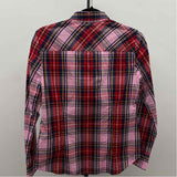 J Crew Women's Size S Pink Plaid Long Sleeve Shirt