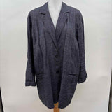 Eileen Fisher Women's Size M Charcoal Solid Jacket
