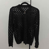 Unbranded Women's Size XS Black Open Weave Jacket