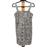 Thread & Supply Women's Size 6 Tan Animal Print Dress