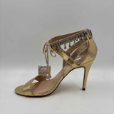 Nina Women's Shoe Size 9 Gold Rhinestones Heels