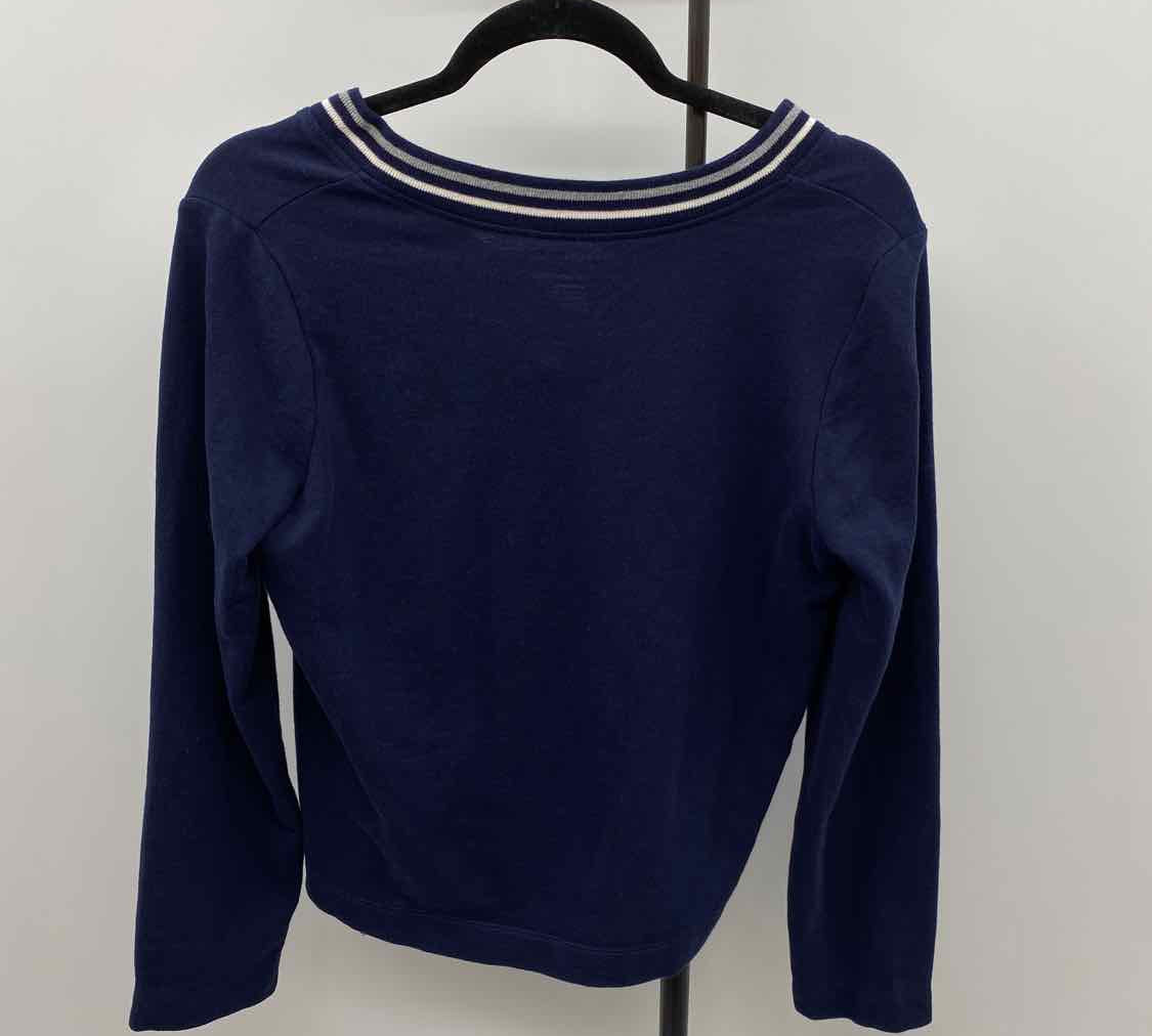Tommy Hilfiger Women's Size S Navy Logo Long Sleeve Shirt