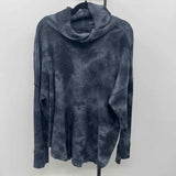Maeve Junior's Size 2X Charcoal Tie Dye Long Sleeve Shirt