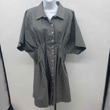 Exquise Women's Size 16 Charcoal Stripe Dress