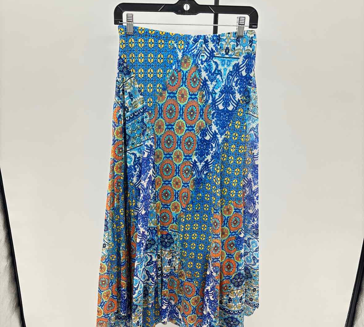 Chico's Women's Size 4 Blue Patchwork Skirt