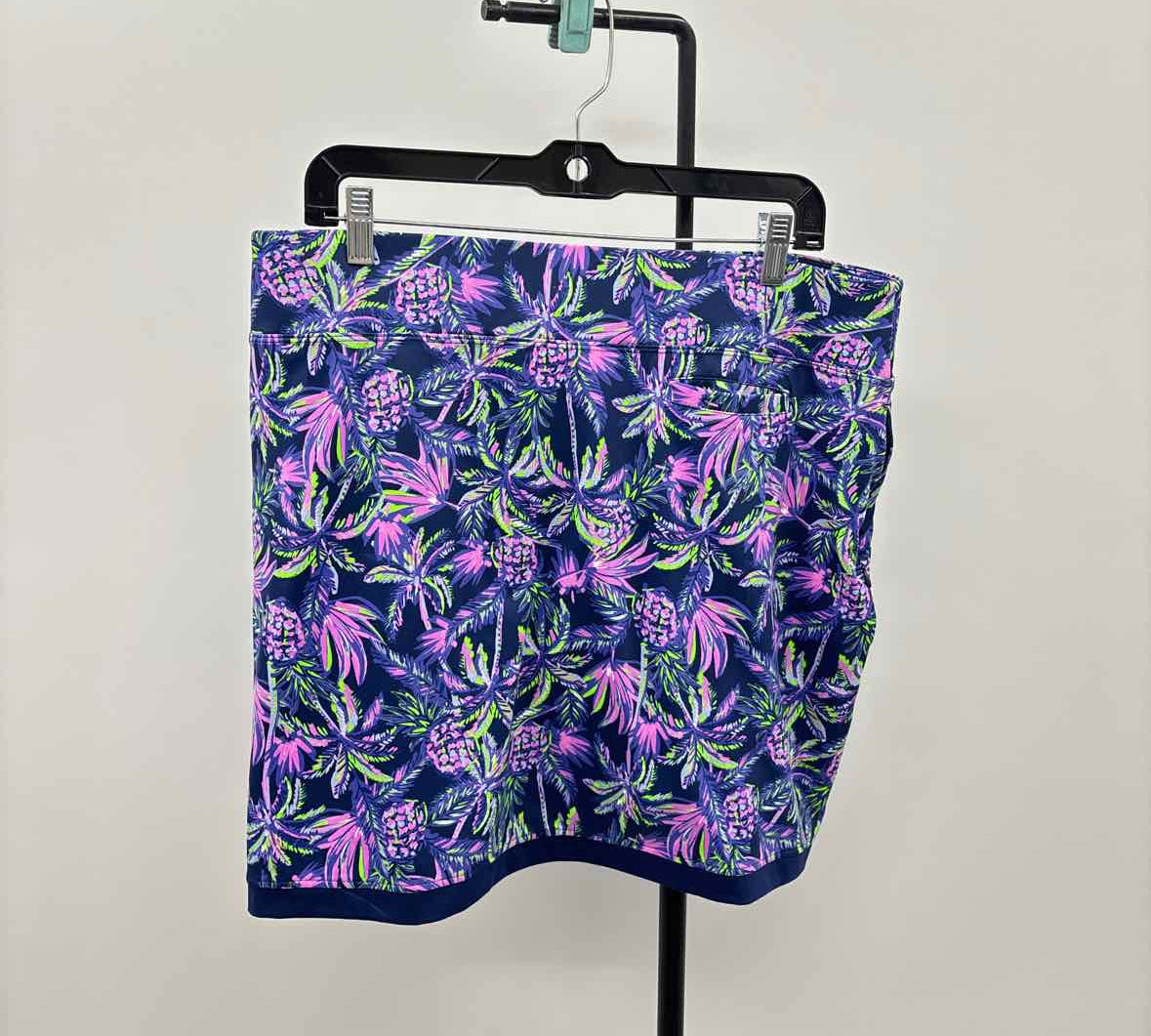 Stelk Parker Women's Size 14 Purple Palm Trees Skirt