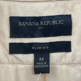 Banana Republic Men's Size M Ivory Solid Long Sleeve Shirt