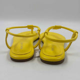 Nine West Women's Shoe Size 5 Yellow Solid Sandals