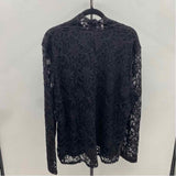 Drapers & Damons Women's Size 2X Black Lace Long Sleeve Shirt