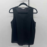 Nine West Women's Size M Black Solid Sleeveless Shirt