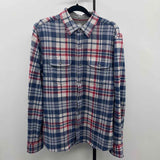 Flag & Anthem Men's Size M Blue Plaid Long Sleeve Shirt