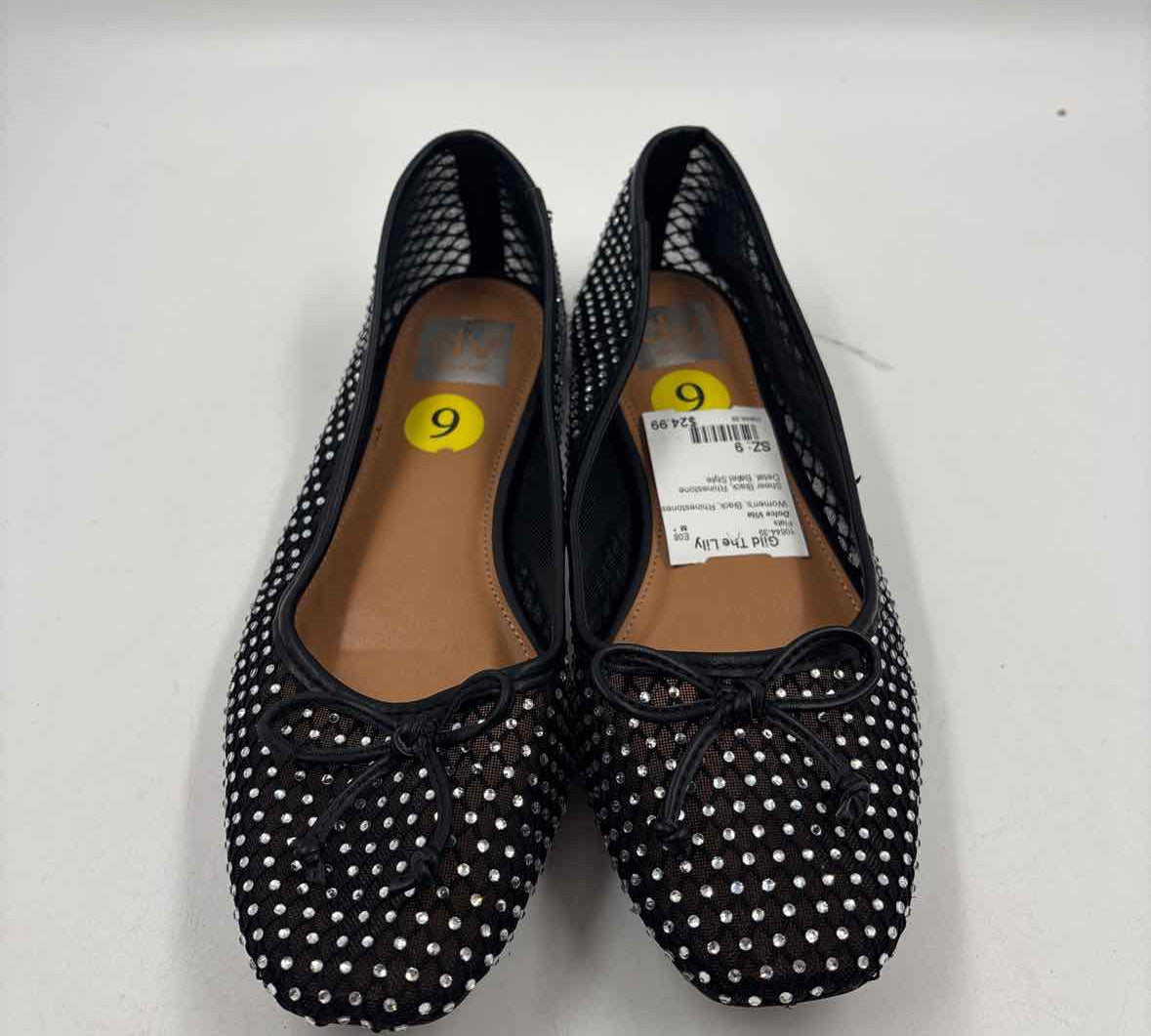 Dolce Vita Women's Shoe Size 9 Black Rhinestones Flats