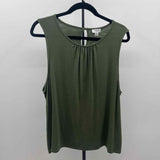 J Crew Women's Size XXL Green Heathered Sleeveless Shirt
