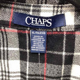 Chaps Women's Size XL Black Plaid Long Sleeve Shirt
