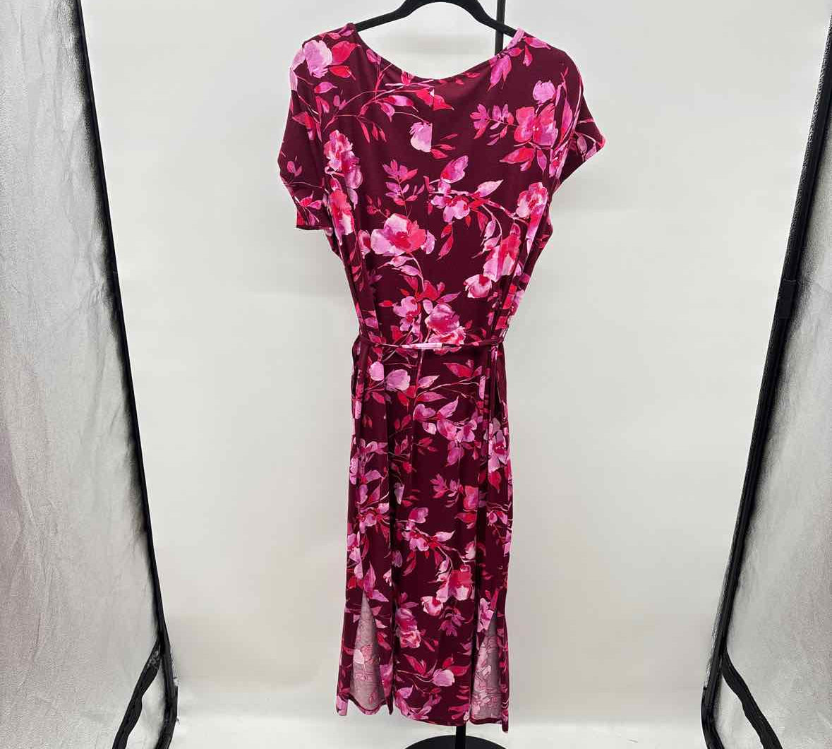 JJill Women's Size 14 maroon Floral Dress