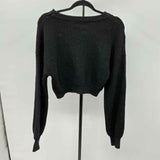 LA Hearts Women's Size S Black Solid Sweater