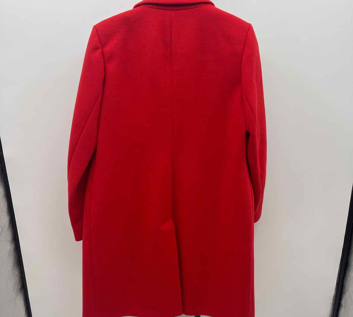 BCBG Women's Size M Red Textured Coat