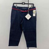 Dockers Women's Size 4 Navy Solid Capris