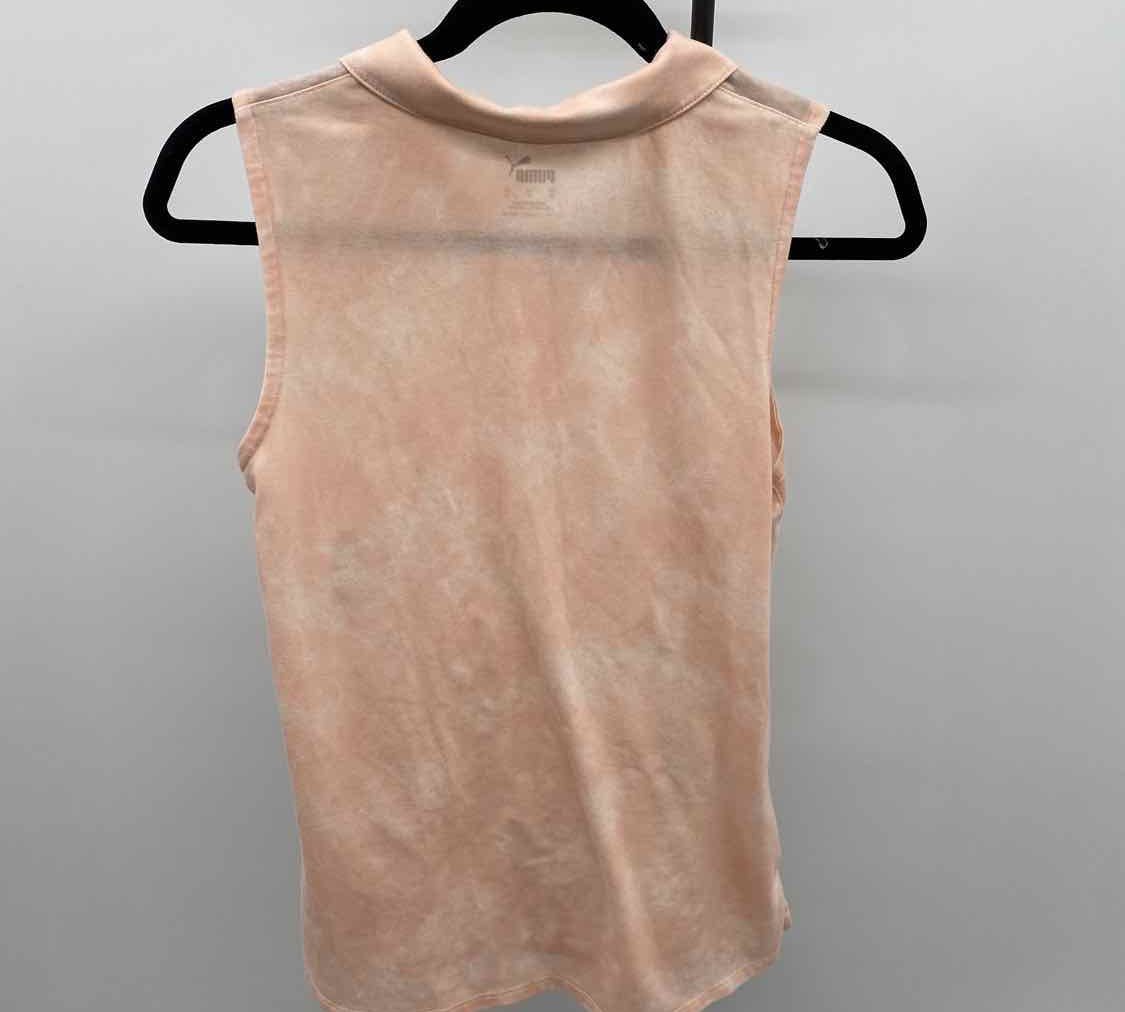 Puma Women's Size XS Peach Abstract Sleeveless Shirt