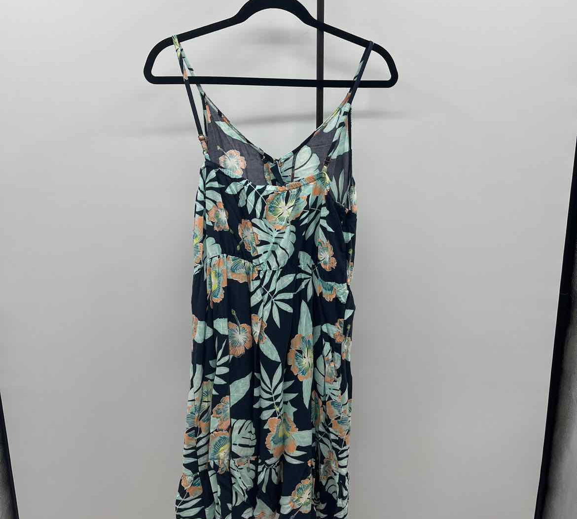Roxy Women's Size 14 Navy Floral Dress