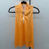 Adidas Women's Size M Orange Textured Sleeveless Shirt