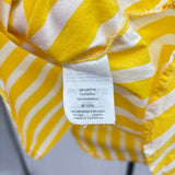J Crew Women's Size S Yellow Stripe Sleeveless Shirt
