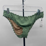 Shade & Shore Women's Size L Green Solid Swimsuit - 2 Piece
