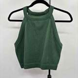 Aerie Women's Size XXL Green Ribbed Sleeveless Shirt