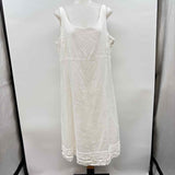 Eileen Fisher Women's Size 14 White Solid Dress