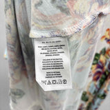 akemi + kim Women's Size L White Floral Sleeveless Shirt