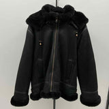 quince Women's Size XL Black Solid Coat