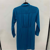 Loft Women's Size 0P Teal Textured Dress