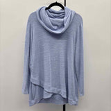 Chico's Women's Size L Blue Textured Sweater