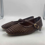 TOP Moda Women's Shoe Size 7 Brown Woven Flats