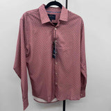 Nickel & Iron Men's Size M mauve dots Long Sleeve Shirt