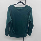 Loft Women's Size M Green Solid Long Sleeve Shirt