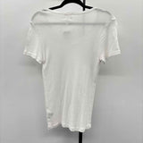 Michael Stars Women's Size M/L White Solid Short Sleeve Shirt