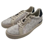 Coach Men's Shoe Size 11/12 Ivory Leather logo Luxe Sneakers