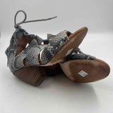 Corso Como Women's Shoe Size 6.5 Charcoal Snakeskin Wedges