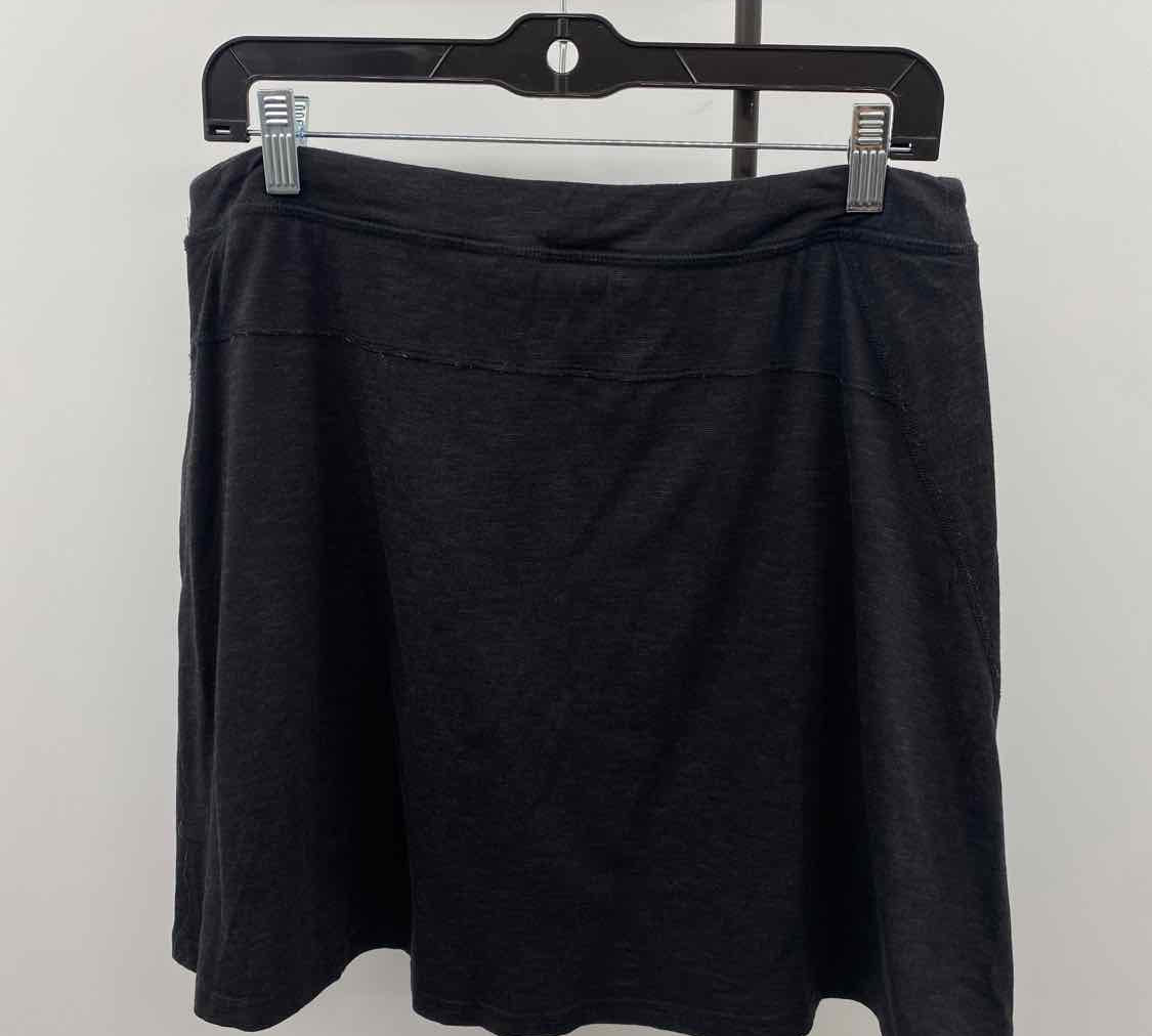 Toad & Co Women's Size 14 Black Solid Skirt