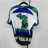 Unbranded Women's Size XL Blue Michigan Short Sleeve Shirt