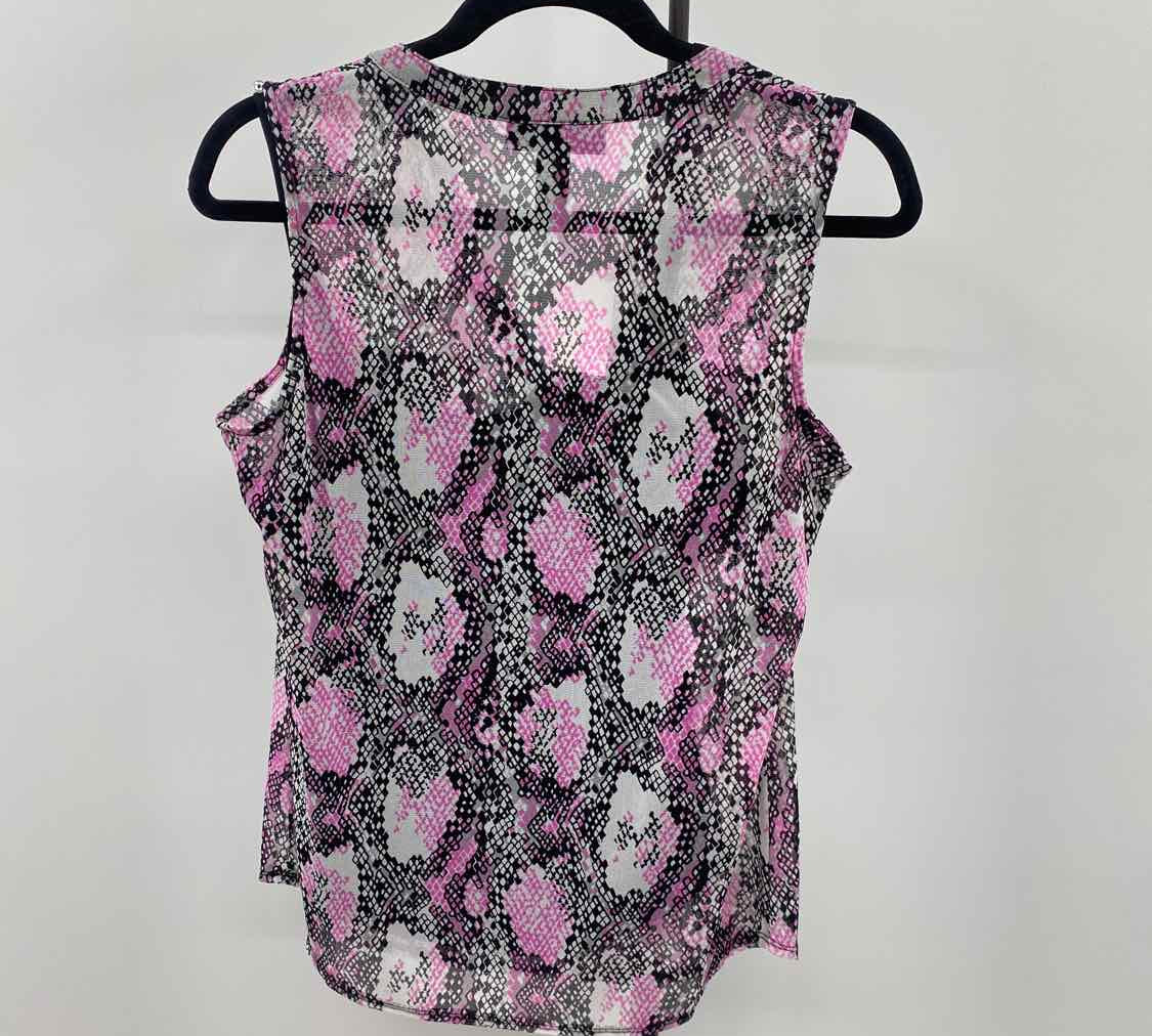 Inc Women's Size M Black Snakeskin Sleeveless Shirt