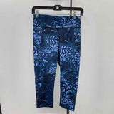 Sweaty Betty Women's Size 6 Blue Leaf Leggings
