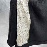 POL Junior's Size M Black Floral Long Sleeve Shirt