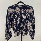 Anthropologie Junior's Size XL Black Abstract Sweater